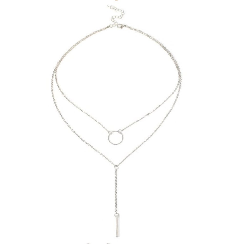 ❣️NWT Multi-layer Necklace in Silver❣️